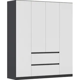 Rauch Drehtürenschrank MAINZ 181 x 210 x 54 cm Grau
