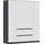 Rauch Drehtürenschrank MAINZ 181 x 210 x 54 cm Grau