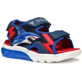 GEOX Ciberdron B Sandal, Navy/Red, 37