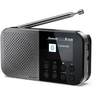 Sharp Digitalradio-tragbar DR-P520, schwarz, DAB+, Bluetooth, USB-C