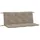 vidaXL Bankauflage 120 x 50 x 7 cm taupe 2 St.