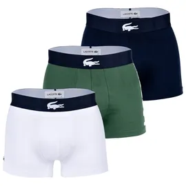Lacoste Hipster Trunk 3er Pack Grün / Dunkelblau / Weiß XL