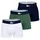 Lacoste Hipster Trunk 3er Pack Grün / Dunkelblau / Weiß XL