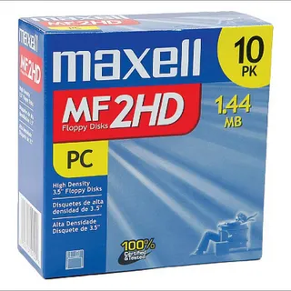 Maxell MF2HD 3,5 1,44 MB Hi-Density vorformatierte IBM-Disketten (10 Stück)