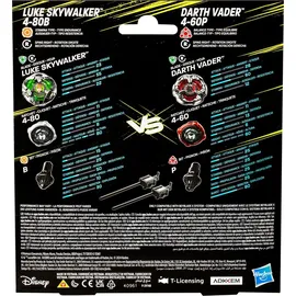 Hasbro Beyblade X und Star Wars Collab Luke Skywalker 4-80B vs. Darth Vader 4-60B Multipack, Set