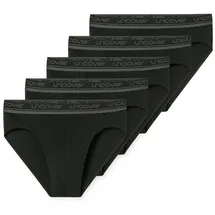 SCHIESSER Rioslip Uncover Cotton Schwarz/Grau XXL 5er Pack