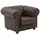 58 aufm Kessel Cocktailsessel Kath Leder 58 x 71 x 70 cm Braun mit Relax-Funktion