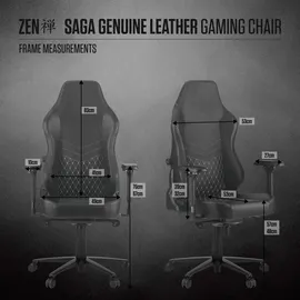 Zen SAGA Echtleder Schwarz