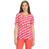 Betty Barclay Basic Shirt mit Print Rot/Weiß | 38
