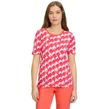 Betty Barclay Basic Shirt mit Print Rot/Weiß | 38
