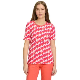 Betty Barclay Basic Shirt mit Print Rot/Weiß | 38