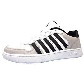 K-Swiss Herren Court Palisades Sneaker, White/Gray/Black, 45 EU