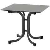 Siena Garden Sola Klapptisch 80 x 80 x 71 cm Anthrazit