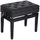Homcom Klavierhocker Klavierbank Klavier Bank Schminkhocker Hocker mit Stauraum höhenverstellbar 54,5 x 33 x 48-58 cm