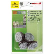 fix-o-moll Filzgleiter mit Stift 28 mm 4 Stück