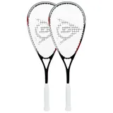 Dunlop Power Smash Lite Rot Squash-Schläger-Set (2 Schläger)