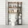 Relaxdays Toilettenregal 3 Ebenen mit Seitenablage Weiß