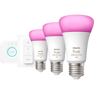 Philips Hue White & Col. Amb. E27 3er Starter Set Mehrfarbig