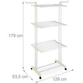 Relaxdays Turm 1,80 m weiß