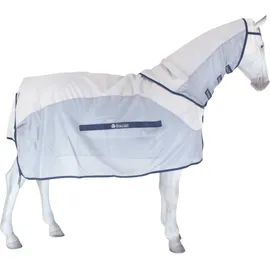 Bucas Fliegenregendecke Buzz-off Rain & Neck 130 cm Silber/Blau