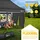 tillvex Faltpavillon 3 x 6 m inkl. 3 Seitenteile Anthrazit