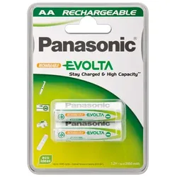 Wentronic AA 2.05Ah NiMH 2-BL EVOLTA Panasonic Wiederaufladbarer Akku Nickel-Metallhydrid (NiMH)