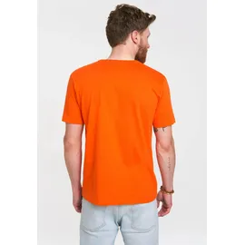 LOGOSHIRT "Brandt Zwieback", Herren, Gr. S, orange, 100% Baumwolle, bedruckt, mehrfarbig, normal, Rundhals, Shirts T-Shirt, mit Retro-Aufdruck