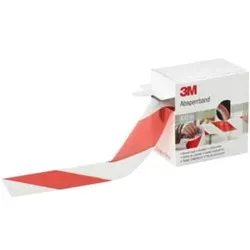 3M Deutschland Absperrband 70mmx100m, rot-w 596615 (Rolle 100m)