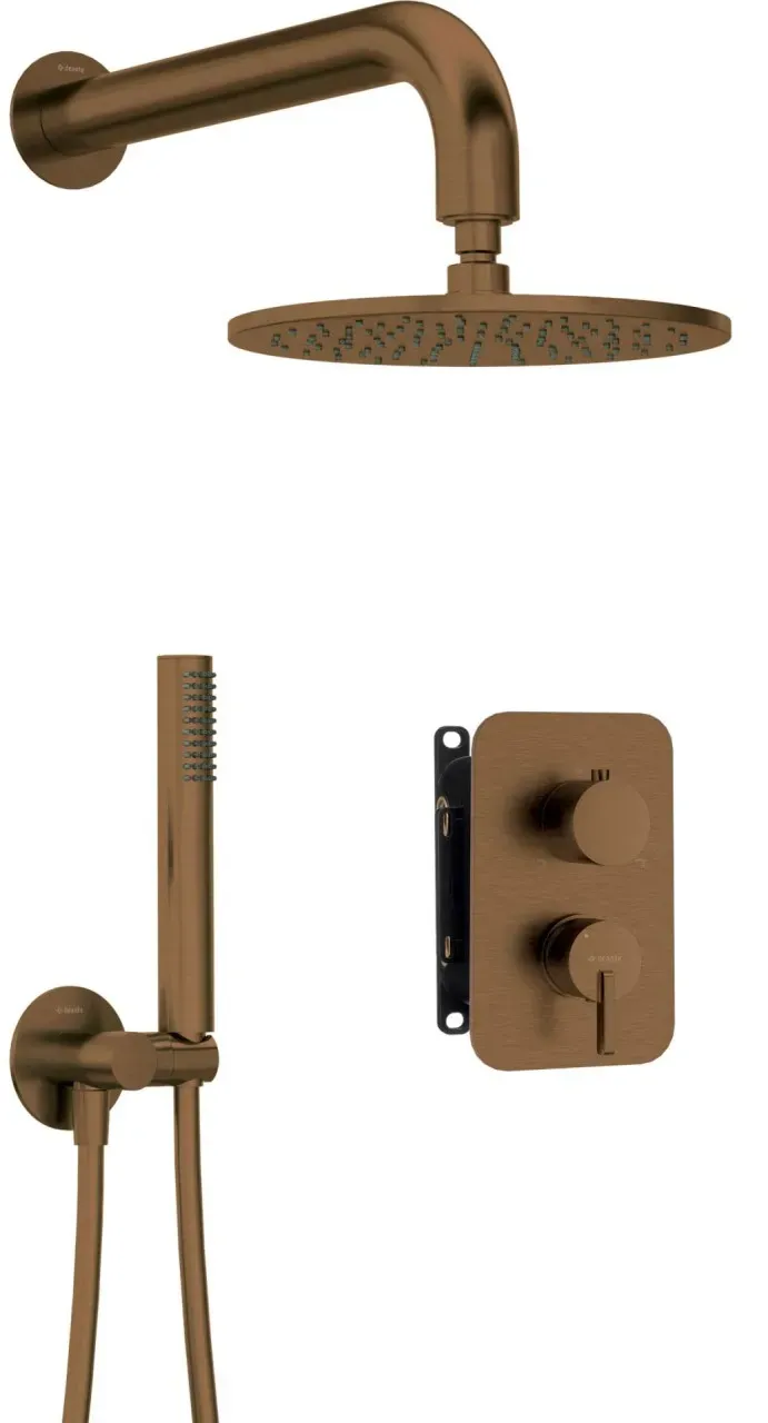 Neuesbad Serie 600 Unterputz Dusch-Set, Oberfläche: bronze gebürstet NB1BXYZCQSM1