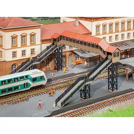 FALLER Fußgängerbrücke mit Überdachung H0