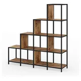 Vicco Bücherregal Fyrk 120 x 120 x 30 cm Schwarz