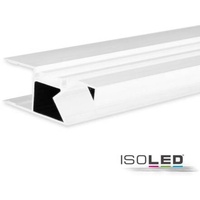 ISOLED LED Aufbauleuchtenprofil HIDE ASYNC Aluminium weiß RAL 9003, 200cm