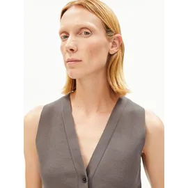 ARMEDANGELS Strickweste mit Knopfleiste Braun M