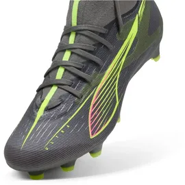 Puma Ultra 5 Match+ FG/AG Wn's Fussballschuh, Matte Aged Silver-Yellow alert/puma Aged Silver, 42