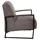 K+W Komfort & Wohnen Cocktailsessel 62 x 77 x 83 cm Braun mit bezogenen Armlehnen