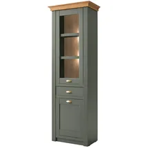 furn.design Vitrine Norwich 68 x 45 x 207 cm Grün