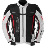 Furygan Montroc 3in1+, Textiljacke - Schwarz/Hellgrau/Rot / XXL
