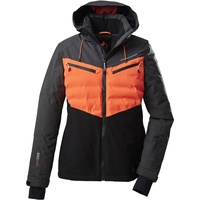 Killtec (KILAH) Damen Ksw 21 Wmn Jacket Skijacke Funktionsjacke mit abzippbarer Kapuze und Schneefang, anthrazitmelange, 36 EU