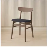 Hammel Furniture Esszimmerstuhl Findahl by Hammel Mosbøl, Massivholz, gepolsterte Sitzfläche, versch. Farbvarianten grau