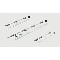Hettich schwenkauszug-Drehachse Eckschr.,LeMansII9132546 li.Korpush.600-750mm weiß