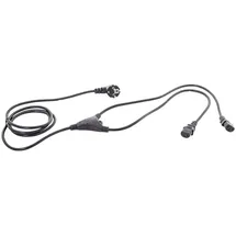 HAWA 1008274 Kaltgeräte Y-Kabel Schwarz 2.35m