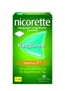 Nicorette 4 mg freshfruit Kaugummi Kaugummi & Lutschtabletten