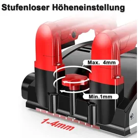 XIIW Betonfräse für Harten Oberflächen, 1600W Walzenfräse Sanierungsfräse Putzfräse Mauerfräse Betonschleifer Walzen Schleifer Fräsmaschine für Tile/ceramic, Zement, Lehmsand, Kalkstein, Glass