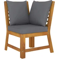 VidaXL Modular-Ecksofa braun/dunkelgrau