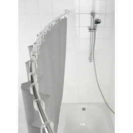 Wenko Duschvorhangstange 110 - 200 cm silber