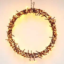 ECD Germany LED Lichterkranz Ø 38 cm warmweiß