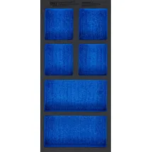 BGS Werkstattwageneinlage 1/3, leer: 6 Ablagefächer, 408 x 189 x 32 mm