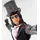 Mego Alice Cooper Action Figur 20 cm - Schwarz/Beige/Weiß