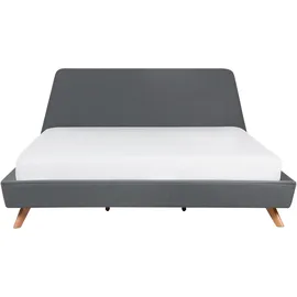 Beliani Polsterbett 180 x 200 cm Grau