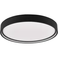 Trio LED Deckenleuchte Doha Schwarz matt Ø 45 cm